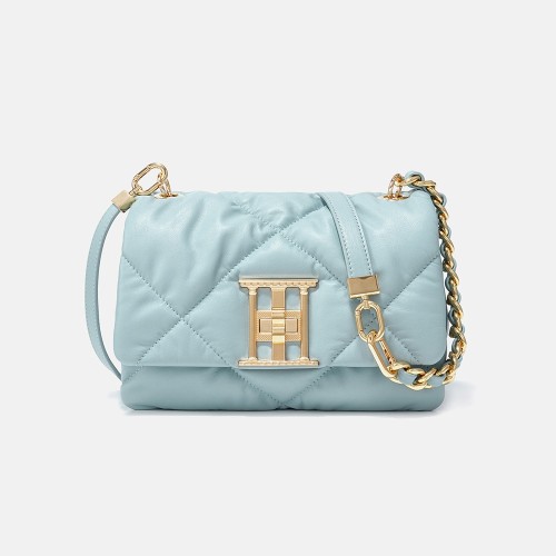 Leather diamond check chain bag Women's cowhide shoulder bag Crossbody handbag Cloud bag Leather diamond check chain bag Women's cowhide shoulder bag Crossbody handbag Cloud bag