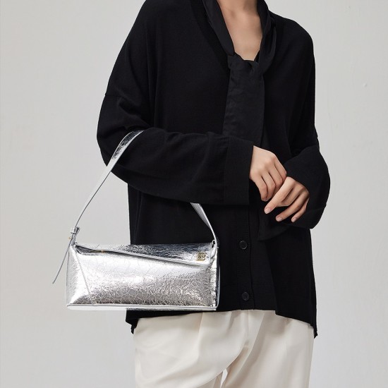 Super soft leather baguette oil wax leather underarm crossbody bag - Memoo.com Super soft leather baguette oil wax leather underarm crossbody bag - Memoo.com