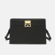 Cowhide shoulder crossbody bag, black gold bag, armpit bag - Memoo.com Cowhide shoulder crossbody bag, black gold bag, armpit bag - Memoo.com
