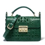 Crocodile skin women's bag crossbody bag women's niche light luxury women's bag versatile small square bag women