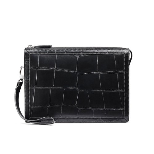 Crocodile leather handbag for men, genuine leather business and leisure envelope bag Crocodile leather handbag for men, genuine leather business and leisure envelope bag