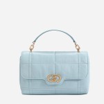 Leather small square bag with wrinkled texture for commuting, hand-held crossbody bag