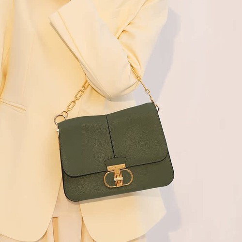 真皮女包时尚百搭单肩斜挎包腋下小方包女