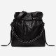 Sheepskin womens bag, genuine leather diamond grid chain bag, single shoulder bucket bag - Memoo.com Sheepskin womens bag, genuine leather diamond grid chain bag, single shoulder bucket bag - Memoo.com