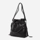 Sheepskin womens bag, genuine leather diamond grid chain bag, single shoulder bucket bag - Memoo.com Sheepskin womens bag, genuine leather diamond grid chain bag, single shoulder bucket bag - Memoo.com