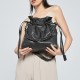 Sheepskin womens bag, genuine leather diamond grid chain bag, single shoulder bucket bag - Memoo.com Sheepskin womens bag, genuine leather diamond grid chain bag, single shoulder bucket bag - Memoo.com