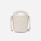 Genuine leather sheepskin small bag, fragrant wind diamond grid chain small handbag, water bucket bag - Memoo.com Genuine leather sheepskin small bag, fragrant wind diamond grid chain small handbag, water bucket bag - Memoo.com