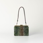 Snake skin genuine leather texture women's bag, one shoulder crossbody handbag with cowhide armpit bag, python pattern