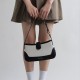 Retro Underarm Stick Bag Splicing Single Shoulder Genuine Leather Womens Bag - Memoo.com Retro Underarm Stick Bag Splicing Single Shoulder Genuine Leather Womens Bag - Memoo.com