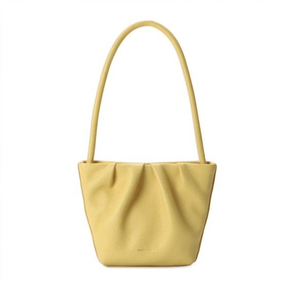 Dumpling armpit bag, single shoulder womens bag, wrinkled cowhide bag - Memoo.com Dumpling armpit bag, single shoulder womens bag, wrinkled cowhide bag - Memoo.com