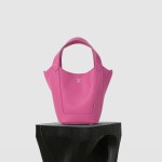 Top layer cowhide bucket bag Women's vegetable basket bag Crossbody tote bag